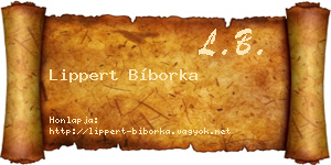 Lippert Bíborka névjegykártya
