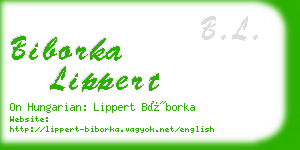 biborka lippert business card